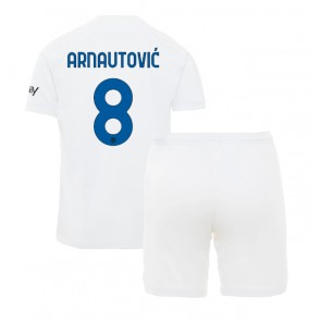 Inter Milan Marko Arnautovic #8 Gostujuci Dres za Dječji 2023-24 Kratak Rukavima (+ kratke hlače)